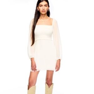 Aritzia Wilfred Villa Dress Size 10 in White (light birch) EUC!!